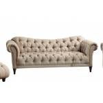 Claire Sofa - Polyester - Brown Tone